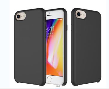 Hello Premium Silicon Cover Black iPhone 6/6S/7/8