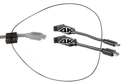 Adapterring med HDMI til Mini DisplayPort 4K og USB-C