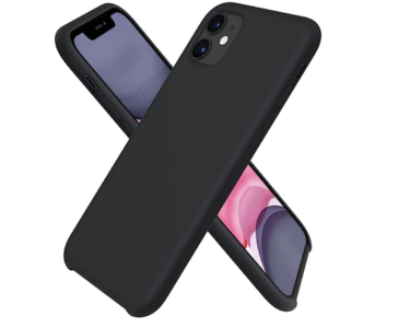 Hello Premium Silicon Cover Black iPhone 11