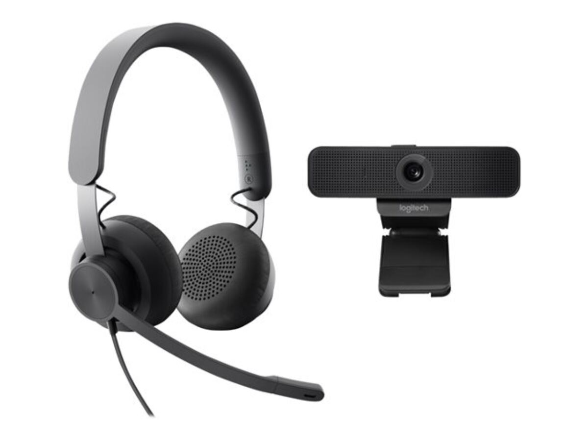 Logitech Zone wired headset + C925e webcam (Microsoft Teams)