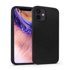 Hello Premium Silicon Cover Black iPhone 12/12 Pro