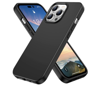 Hello Premium Silicon Cover Black iPhone 14 Max