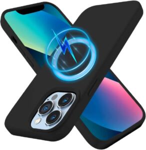 Hello MagSafe Premium Silicone Cover Black iPhone 13 Pro Max