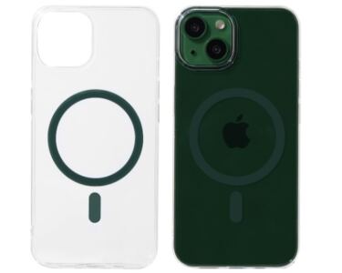 Hello MagSafe Hard cover Clear/Green iPhone 13