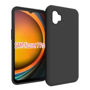 Hello - Bagsidecover til mobiltelefon - blød - silicone - sort - for Samsung Galaxy XCover7 Pro