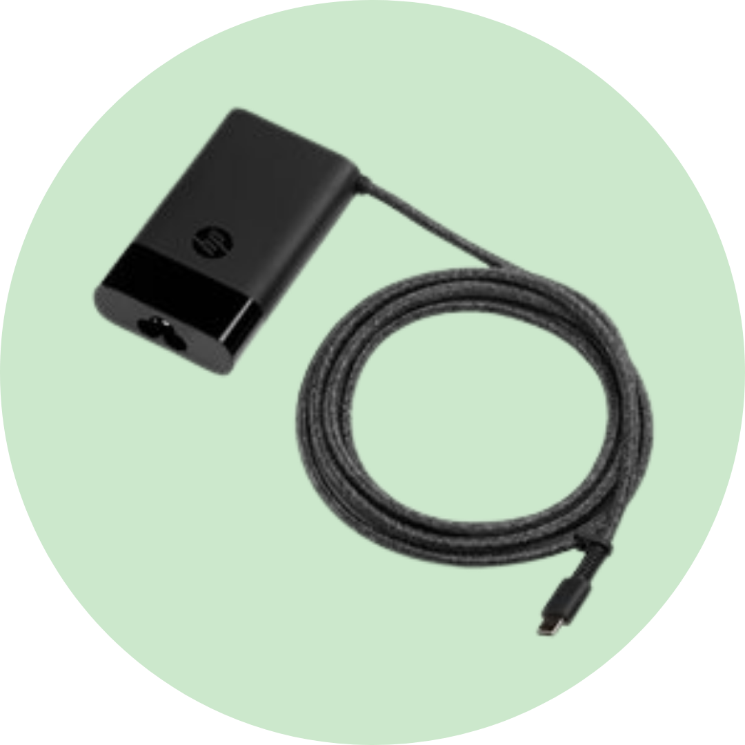 HP 65W USB-C strømadapter