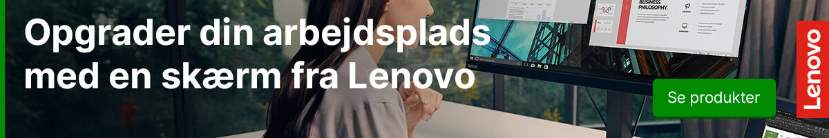 Lenovo monitors - find den rette størrelse