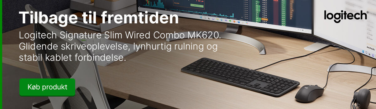 Logitech - MK620 tastatur og mus