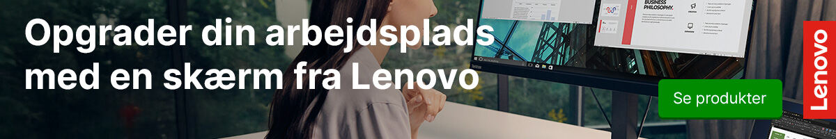 Lenovo monitors - find den rette størrelse