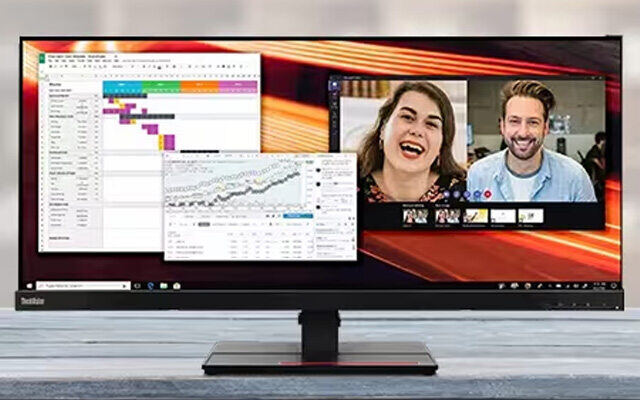 Lenovo skærm op til 34 tommer