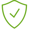 ikon grøn sikkerhed