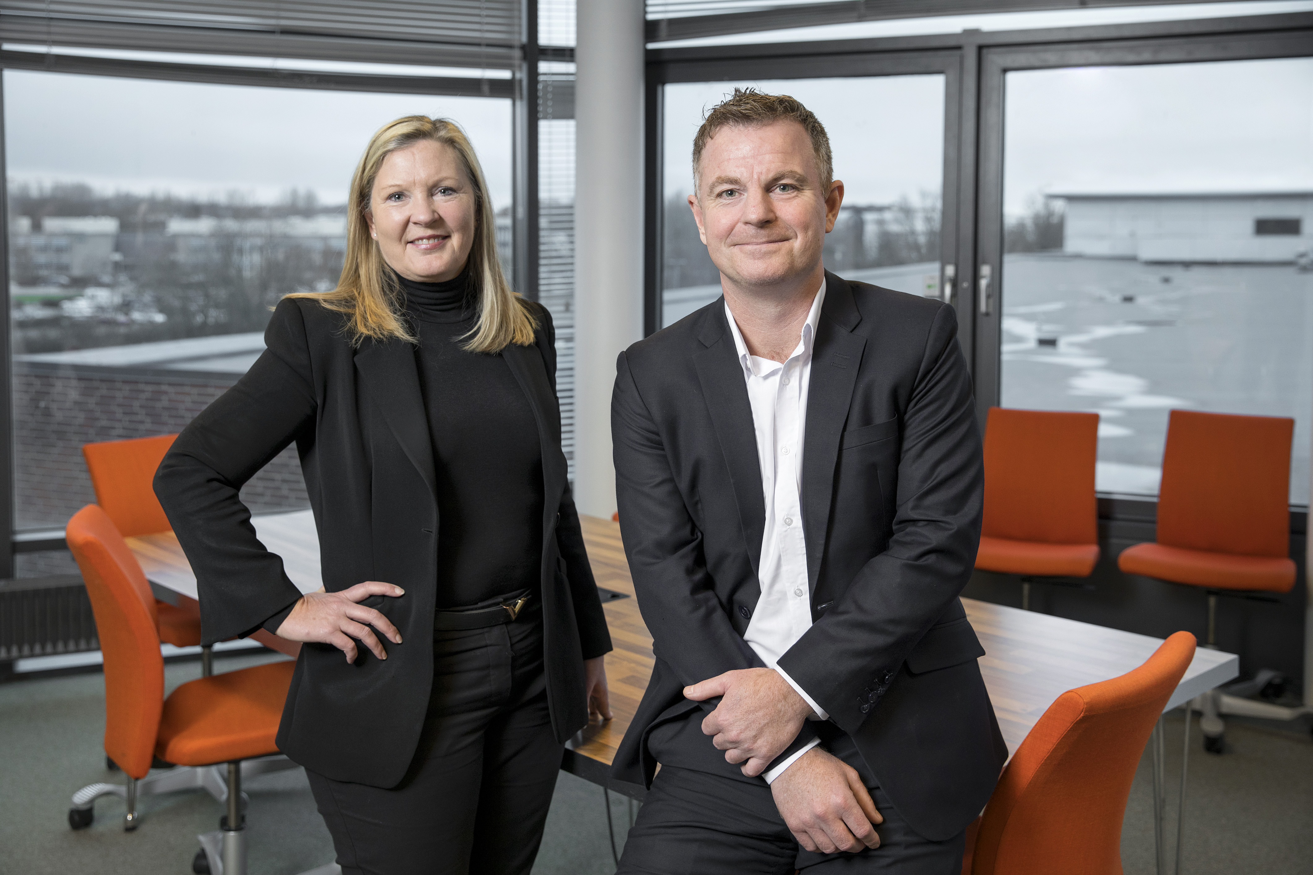 Kathrine Forsberg, ved siden af Torben Mols, Executive Vice President, KMD
